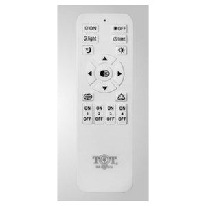 Trade Shop - Lampadario A Sospensione Led 65w 3 Semi Cerchi Con Telecomando Design Moderno Nero 71385         