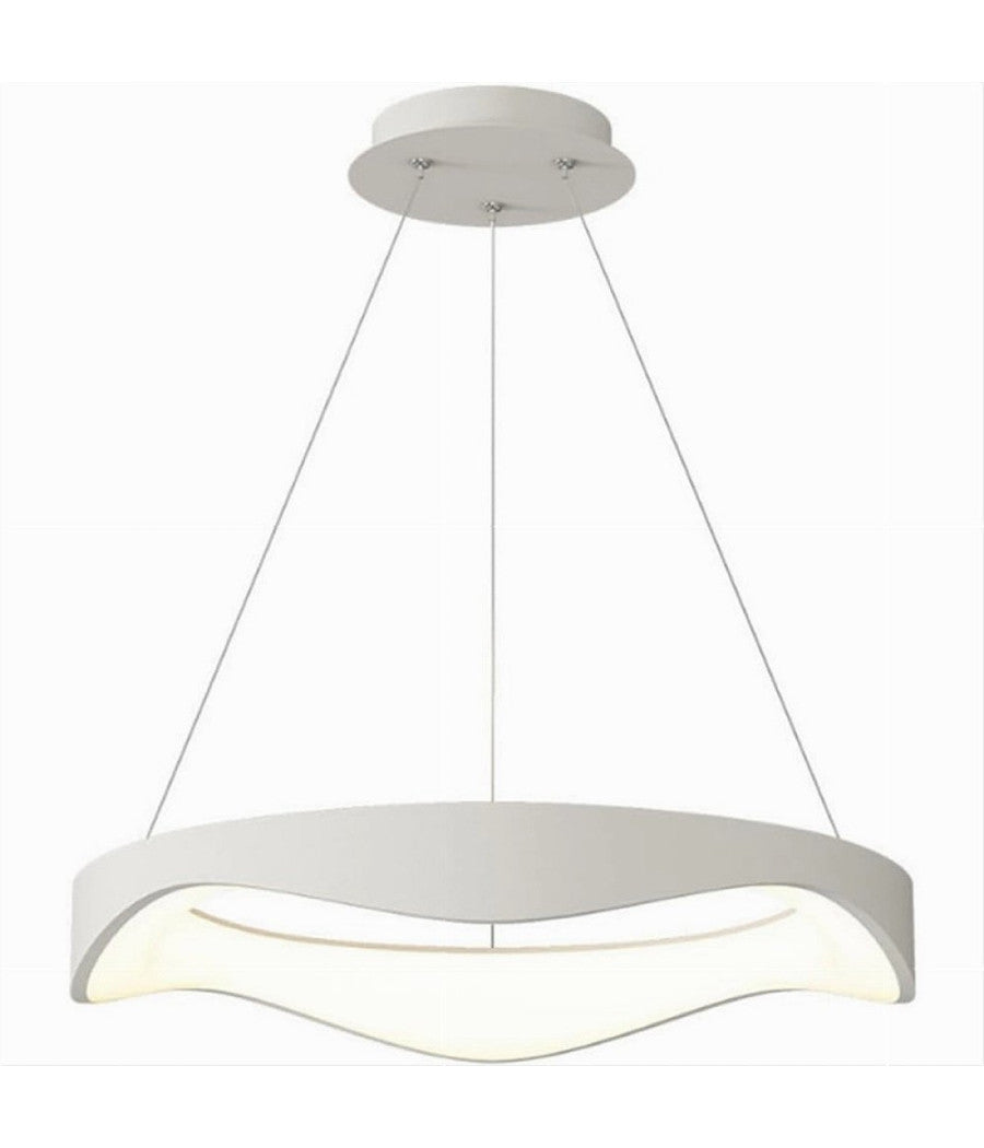 Lampadario A Sospensione Led Onda 38w Ultra Moderna 3 Colorazioni Di Luce A67-3c         