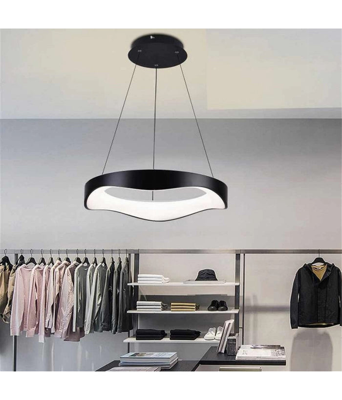 Lampadario A Sospensione Led Onda 38w Ultra Moderna 3 Colorazioni Di Luce A67-3c         