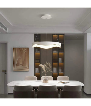 Lampadario A Sospensione Led Onda 38w Ultra Moderna 3 Colorazioni Di Luce A67-3c  Bianco       