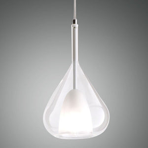 Lampadario a sospensione Lila a Led in metallo e vetro borosilicato trasparente 3481-40-241 Fabas Luce