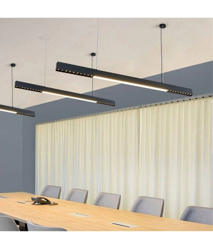 Lampadario A Sospensione Lineare A Led 42 W Lampada Da Soffitto Minimal A70-n3c         