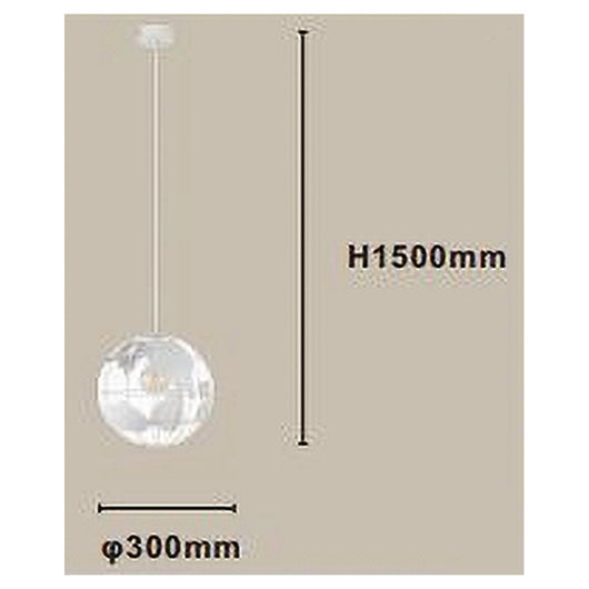 Trade Shop - Lampadario A Sospensione Mappamondo E27 In Metallo Bianco Sfera Globo Sospeso 33931         