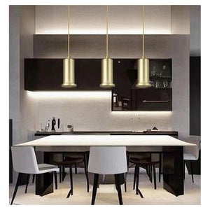 Trade Shop - Lampadario A Sospensione Moderna Contemporaneo Oro Portalampada Pendente E27 33849         