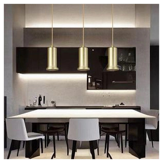 Trade Shop - Lampadario A Sospensione Moderna Contemporaneo Oro Portalampada Pendente E27 33849         