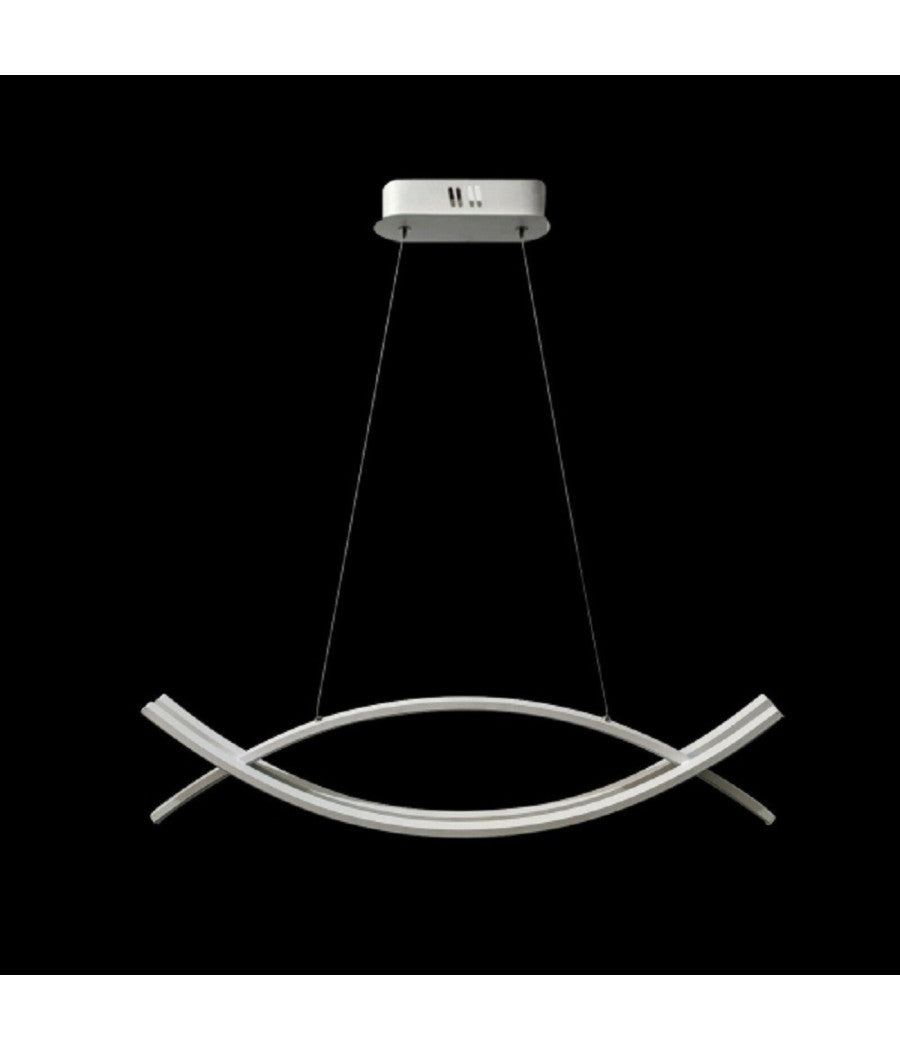 Lampadario A Sospensione Moderno 2 Linee Curve Incrociate Luce 4000k 6500k Lp-27         