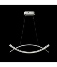 Lampadario A Sospensione Moderno 2 Linee Curve Incrociate Luce 4000k 6500k Lp-27         