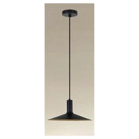 Trade Shop - Lampadario A Sospensione Moderno Con Paralume Conico In Ferro Nero Oro E27 33818         