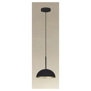 Trade Shop - Lampadario A Sospensione Moderno Con Paralume Cupola In Ferro Nero Oro E27 33771         