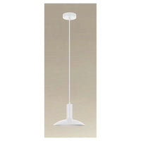 Trade Shop - Lampadario A Sospensione Moderno Con Paralume Semisfera In Ferro Bianco E27 33788         
