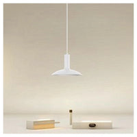 Trade Shop - Lampadario A Sospensione Moderno Con Paralume Semisfera In Ferro Bianco E27 33788         