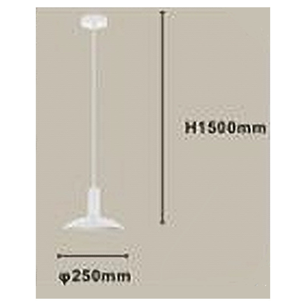 Trade Shop - Lampadario A Sospensione Moderno Con Paralume Semisfera In Ferro Bianco E27 33788         