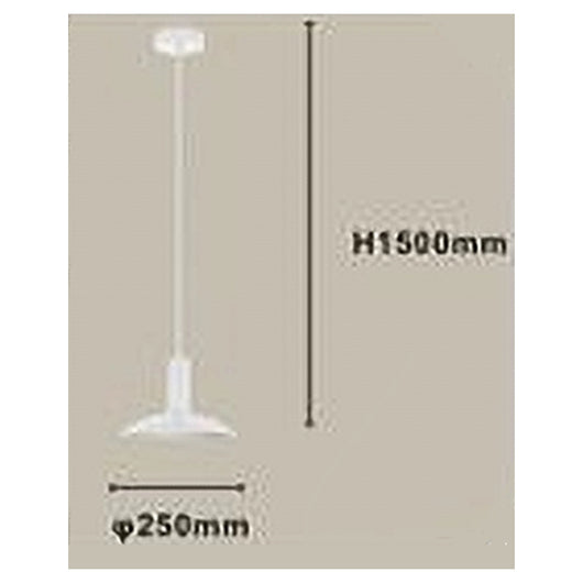 Trade Shop - Lampadario A Sospensione Moderno Con Paralume Semisfera In Ferro Bianco E27 33788         