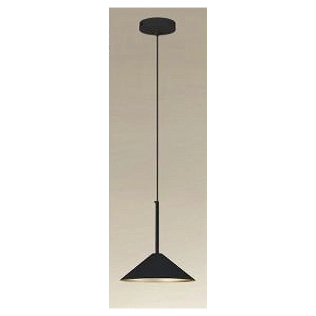 Trade Shop - Lampadario A Sospensione Moderno Con Paralume Triangolare In Ferro Nero Oro E27 33863         