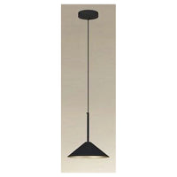 Trade Shop - Lampadario A Sospensione Moderno Con Paralume Triangolare In Ferro Nero Oro E27 33863         