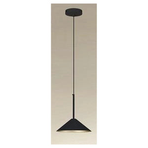 Trade Shop - Lampadario A Sospensione Moderno Con Paralume Triangolare In Ferro Nero Oro E27 33863         