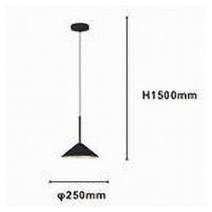 Trade Shop - Lampadario A Sospensione Moderno Con Paralume Triangolare In Ferro Nero Oro E27 33863         