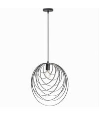 Lampadario A Sospensione Nero E27 Lampada Geometrica Da Soffitto Decorativa B86         