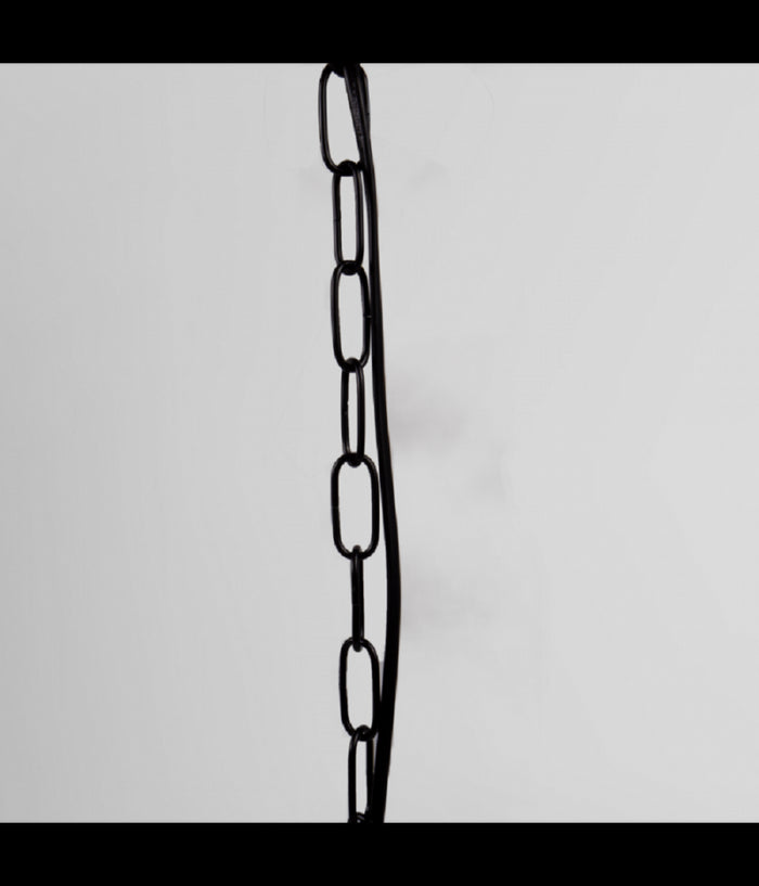 Lampadario A Sospensione Rustico Industriale E14 Sfera In Corda Metallo B55-3         