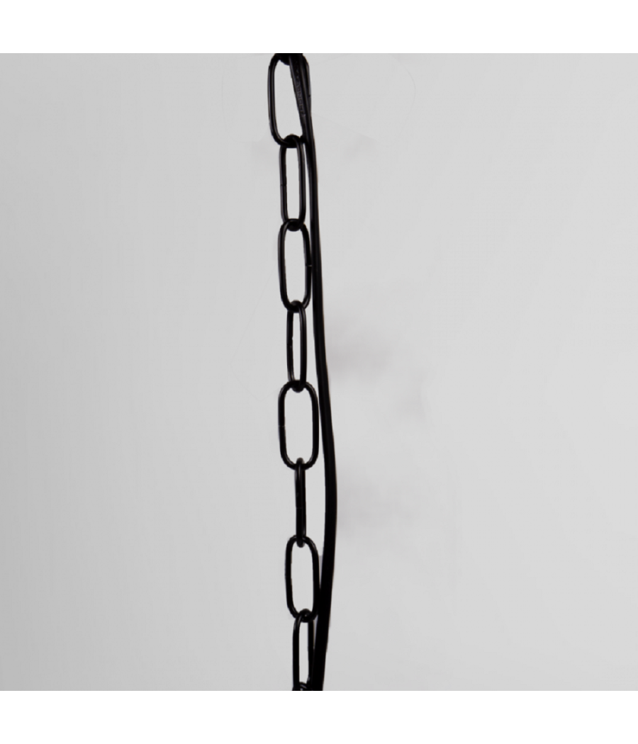 Lampadario A Sospensione Rustico Industriale E14 Sfera In Corda Metallo B55-3         