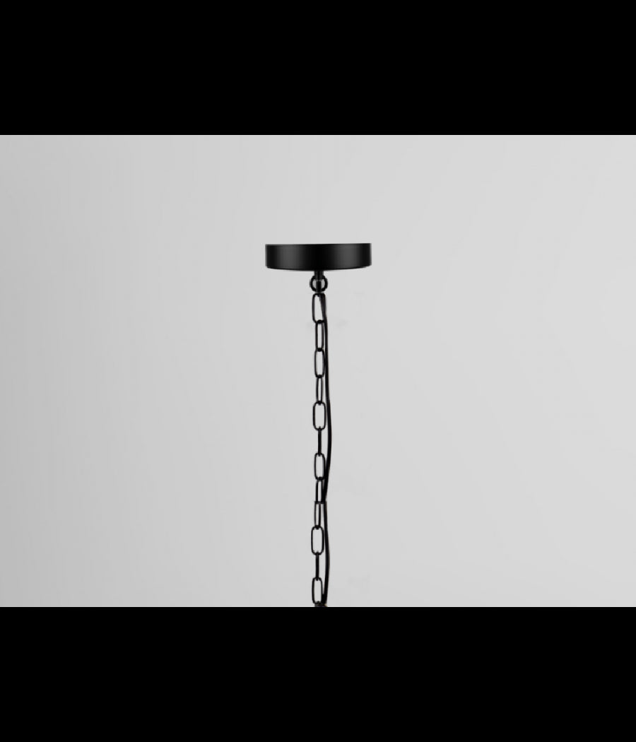 Lampadario A Sospensione Rustico Industriale E14 Sfera In Corda Metallo B55-3         