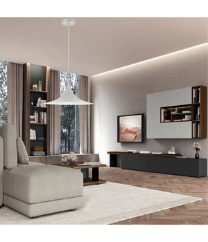 Lampadario A Sospensione Stile Contemporaneo In Metallo Decorativo Luce E27 B98  Bianco       