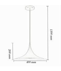 Lampadario A Sospensione Stile Contemporaneo In Metallo Decorativo Luce E27 B98  Nero       