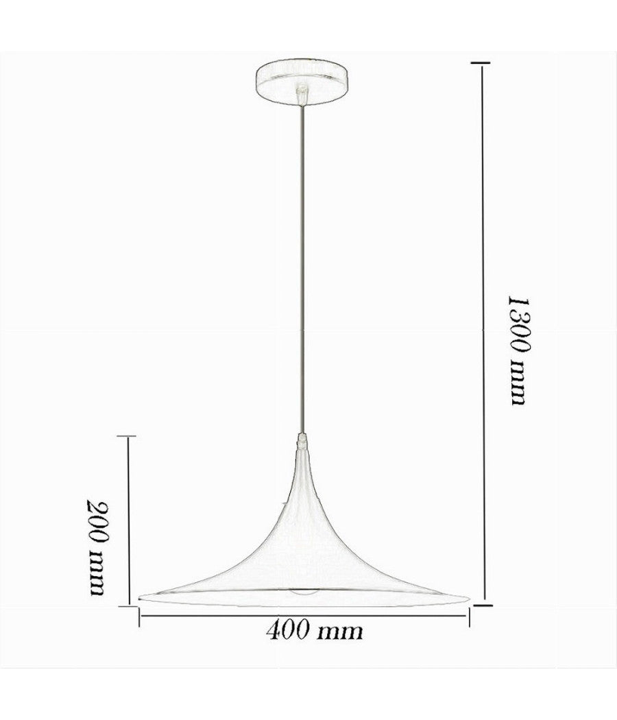 Lampadario A Sospensione Stile Contemporaneo In Metallo Decorativo Luce E27 B98  Nero       