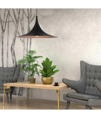 Lampadario A Sospensione Stile Contemporaneo In Metallo Decorativo Luce E27 B98  Nero       