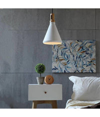 Lampadario A Sospensione Stile Industriale In Metallo Pendente A Cono E27 A94  Bianco       