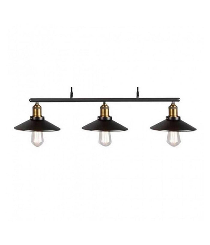 Lampadario A Sospensione Vintage 3 Punti Luce Attacco E27 Stile Industriale A02         