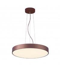 Lampadario Cerchio 40 Cm Led 43 W Lampada Up Down Sospensione 2 Temperature Luce  Marrone       
