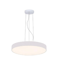 Lampadario Cerchio 40 Cm Led 43 W Lampada Up Down Sospensione 2 Temperature Luce  Bianco       