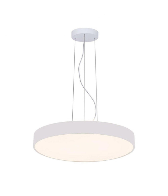 Lampadario Cerchio 40 Cm Led 43 W Lampada Up Down Sospensione 2 Temperature Luce  Bianco       