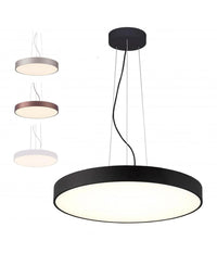 Lampadario Cerchio 40 Cm Led 43 W Lampada Up Down Sospensione 2 Temperature Luce         