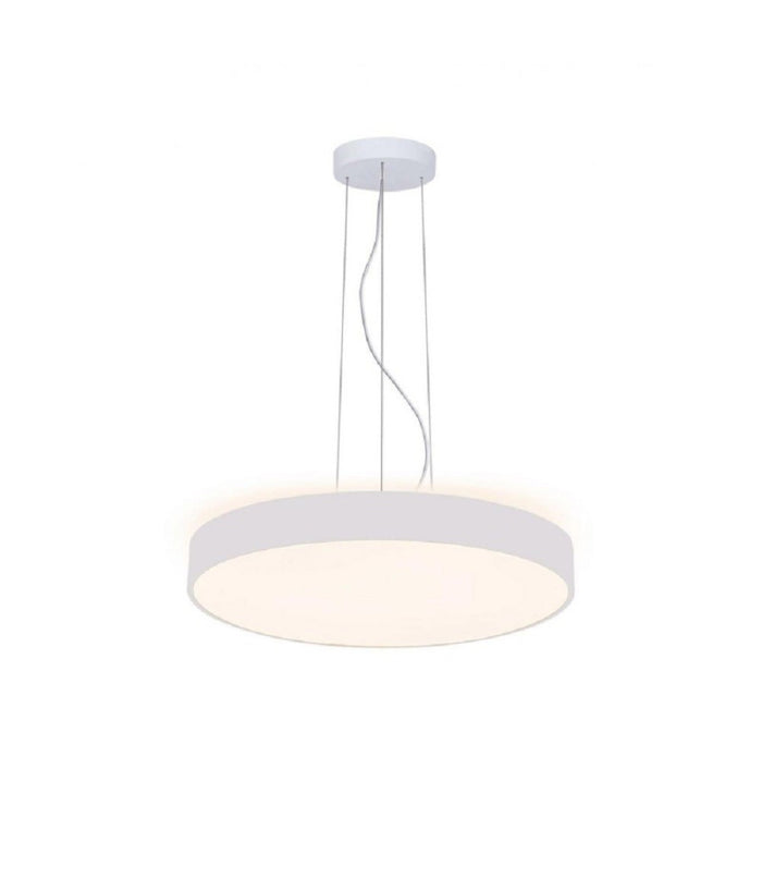 Lampadario Cerchio 80 Cm Led 95 W Lampada Up Down Sospensione 2 Temperature Luce  Bianco       