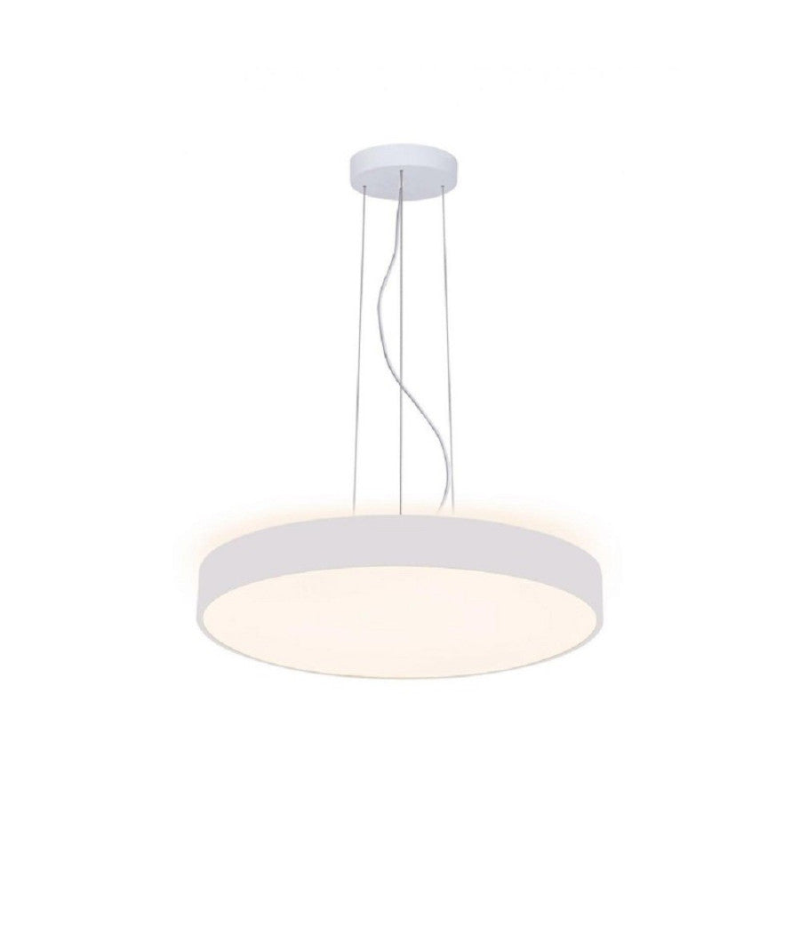 Lampadario Cerchio 80 Cm Led 95 W Lampada Up Down Sospensione 2 Temperature Luce         