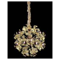 Trade Shop - Lampadario Circolare Creativo A Petalo Cristallo Illuminazione Lampada Camera 92075         