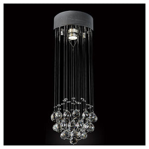 Trade Shop - Lampadario Con Cristalli Goccia Da Soffitto Lampada Gu10 Pendente Sospensione 90620         