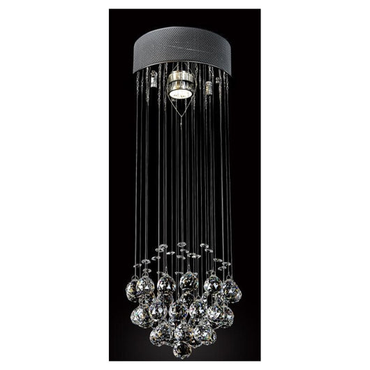 Trade Shop - Lampadario Con Cristalli Goccia Da Soffitto Lampada Gu10 Pendente Sospensione 90620         