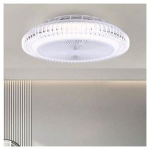 Trade Shop - Lampadario Con Ventilatore Da Soffitto Plafoniera Led Telecomando Luce 3000-6500k 42217         