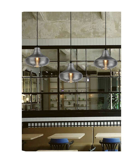 Lampadario Da Soffitto A Goccia In Vetro Lampada Sospensione Attacco E27 A36-02         