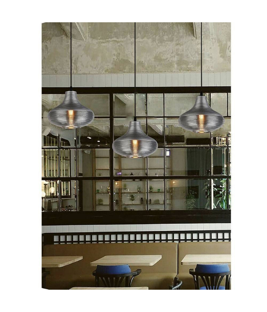 Lampadario Da Soffitto A Goccia In Vetro Lampada Sospensione Attacco E27 A36-02         