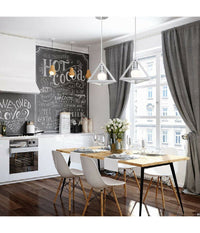 Lampadario Da Soffitto A Sospensione Forma Di Triangolo 3d Portalampada E27 A35  Bianco       