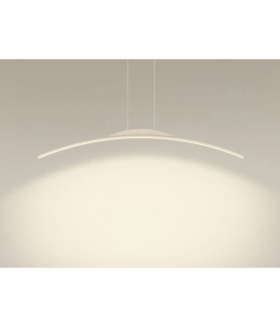 Lampadario Da Soffitto A Sospensione Led 16w Curvato Luce 3000k 6500k 4000k B68-b         
