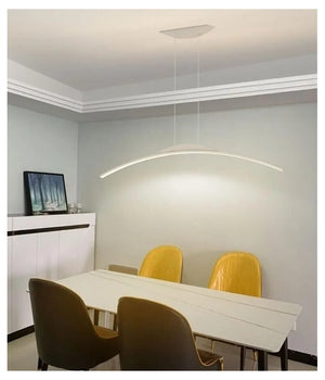 Lampadario Da Soffitto A Sospensione Led 16w Curvato Luce 3000k 6500k 4000k B68-b         