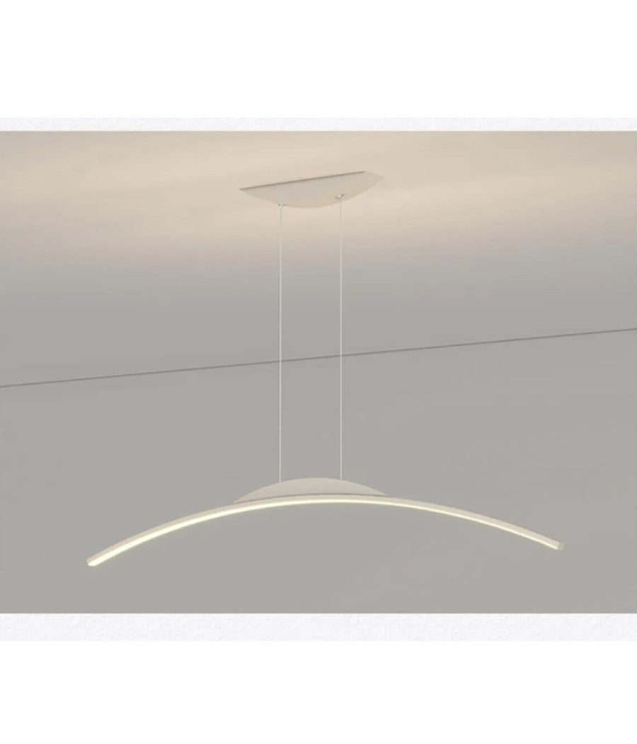 Lampadario Da Soffitto A Sospensione Led 16w Curvato Luce 3000k 6500k 4000k B68-b         