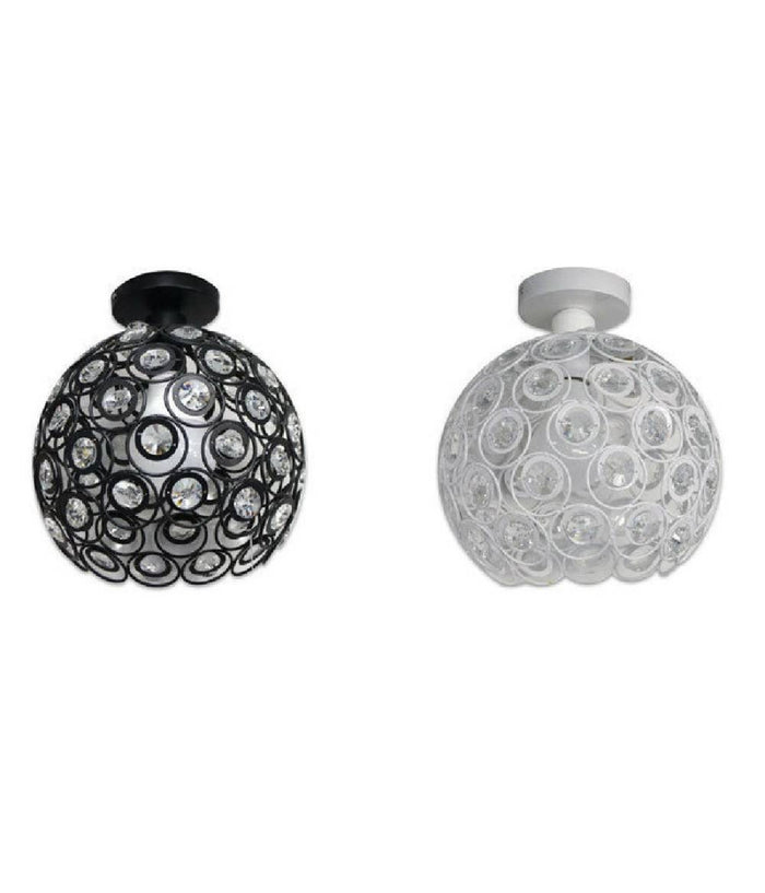 Lampadario Da Soffitto A Sospensione Plafoniera Sfere Cristallo Lampada E27 C23         