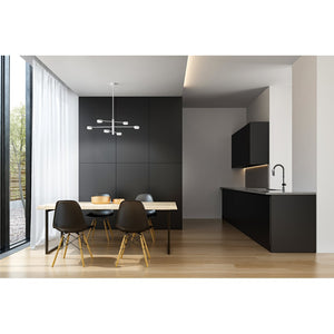 Lampada da soffitto Eclipsia bianca - d850x845mm 6xGX53 - Lampadario pendente in metallo elegante