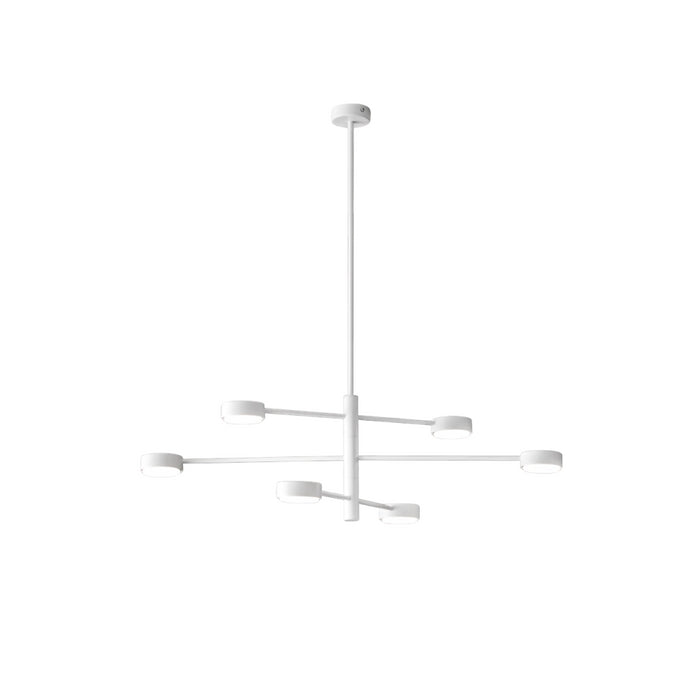 Lampada da soffitto Eclipsia bianca - d850x845mm 6xGX53 - Lampadario pendente in metallo elegante